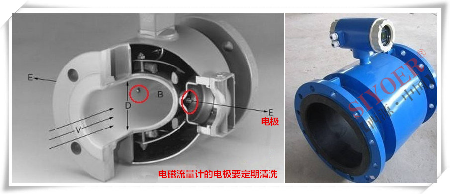 电磁流量计的电极要定期清洗
